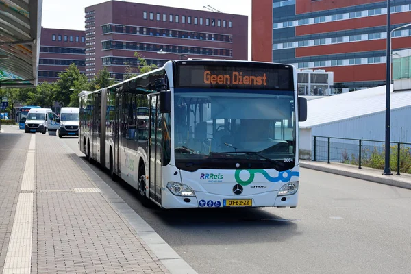 Electrical Busses Keolis Charging Waiting Zwolle Bus Station Netherlands — стокове фото