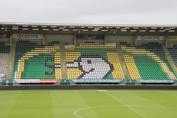 Bingoal Stadium Hague Home Ado Den Haag Stork Logo Chairs — Stockfoto