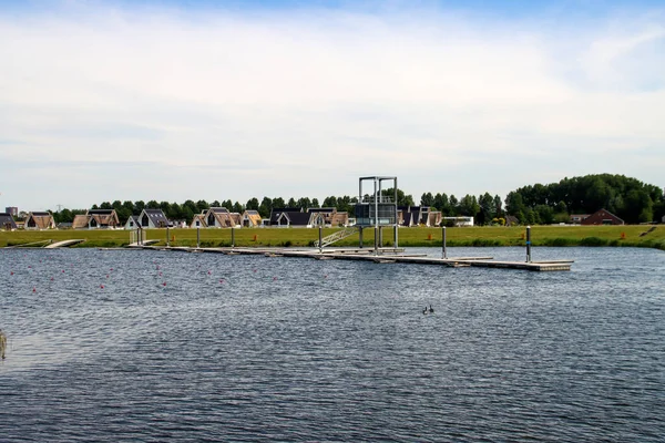 Willem-Alexanderbaan as rowing facility in water storage Eendragtspolder for preventing flood in the Rotterdam Area in the Netherlands