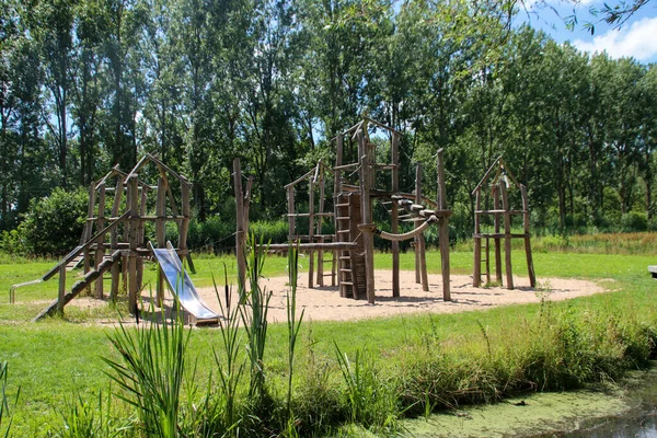 Öffentlicher Naturspielplatz Park Hitland Nieuwerkerk Aan Den Ijssel Den Niederlanden — Stockfoto