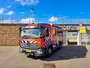 Haaglanden İtfaiye Timi 'nin Hollanda' daki Lahey 'deki aracı.