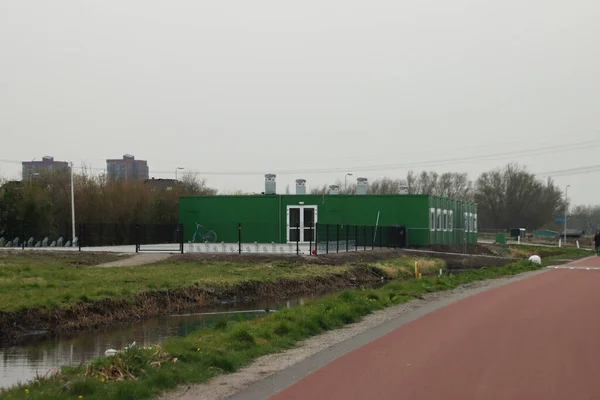 Conteneurs Scolaires Temporaires Nieuwerkerk Aan Den Ijssel Zuidplas — Photo