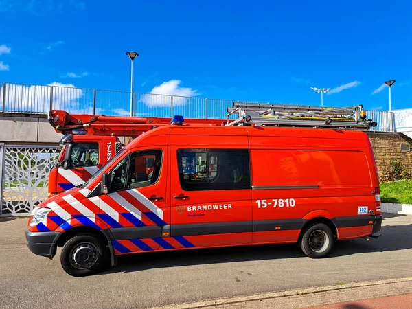 Van Het Duikteam Van Haaglanden Brandweer Het Centrum Van Den — Stockfoto