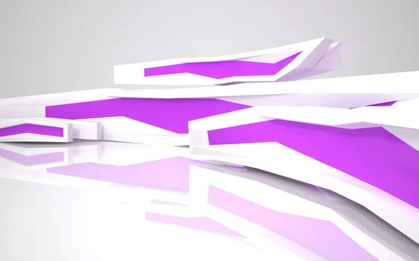 大厦与紫色 windows 抽象体系结构 — 图库照片