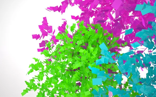 Abstrakt färgade träd — Stockfoto