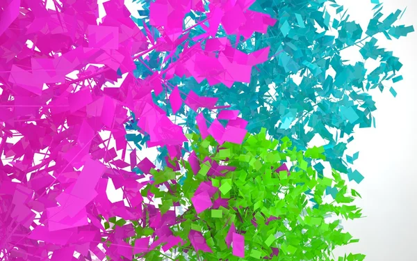 Árboles de colores abstractos —  Fotos de Stock
