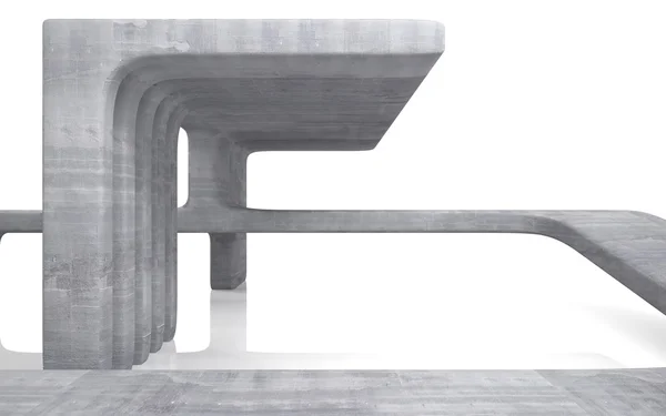 Abstract Architecture. abstract concrete building on a white background. — Stock Photo, Image