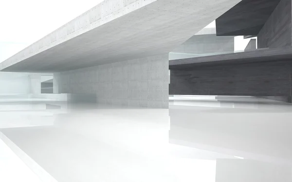 Abstrakt bakgrund av interiör betong och glas — Stockfoto
