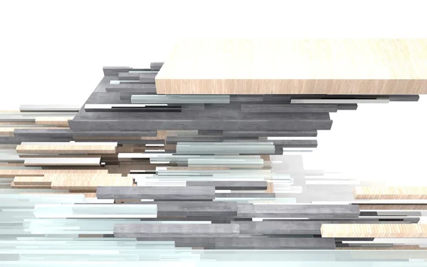 Resumen de hormigón, vidrio y madera, fondo — Foto de Stock