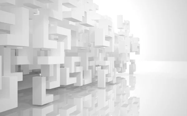 Super cool abstrait architectural fond blanc Photos De Stock Libres De Droits