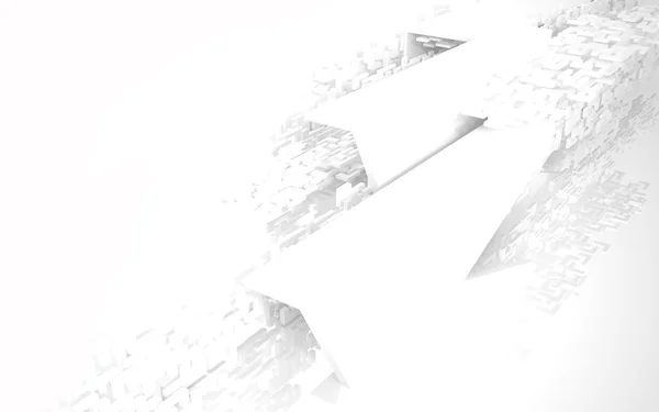 Super cool abstrakten architektonischen weißen Hintergrund — Stockfoto