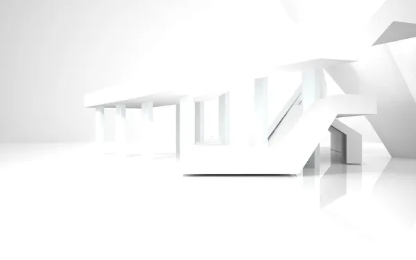 Abstract Architecture. abstract white building on a white background. — Stock Photo, Image