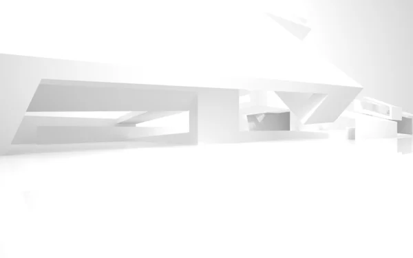 Абстрактная архитектура. абстрактное белое здание на белом фоне . — стоковое фото