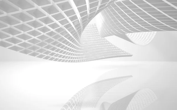 Super cool abstraktní architektonické bílé pozadí — Stock fotografie
