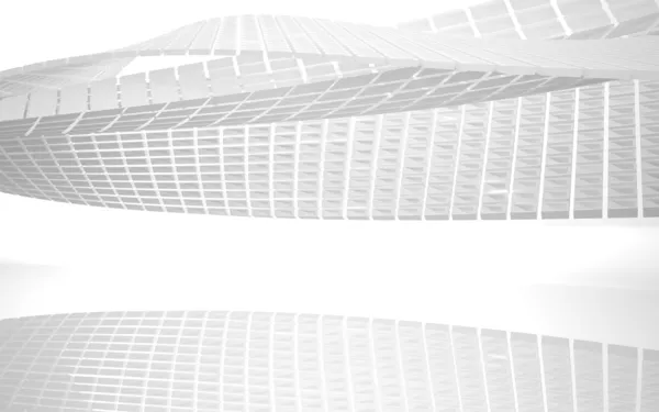 Super cool abstraktní architektonické bílé pozadí — Stock fotografie