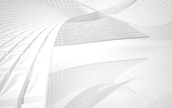 Super cool abstracte architecturale witte achtergrond Stockafbeelding