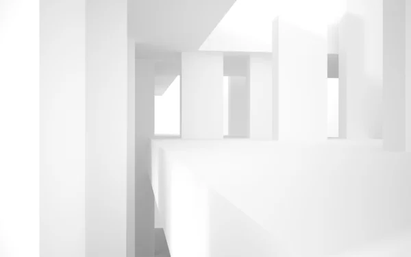 Abstract Architecture. abstract white building on a white background. — Stock Photo, Image