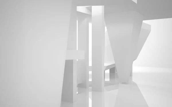 Abstract Architecture. abstract white building on a white background. — Stock Photo, Image