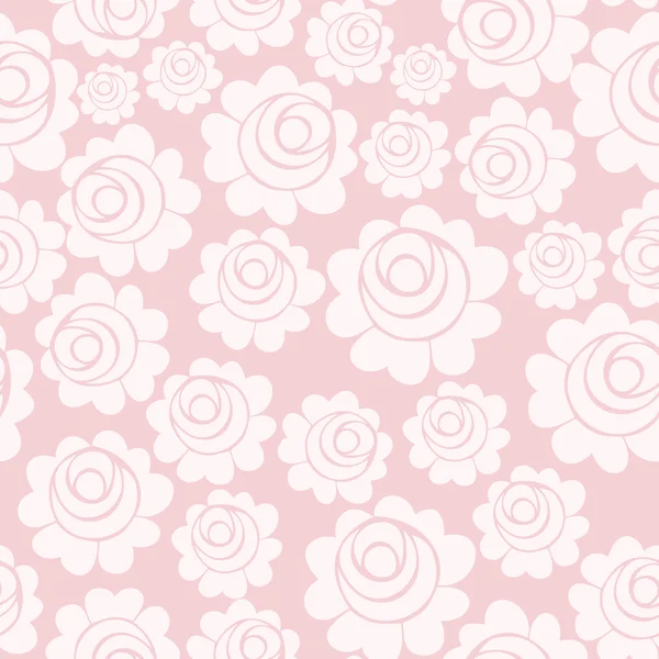 Seamless pattern with roses. Vector illustration. — Stock Vector