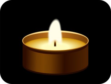 tealight mum. vektör çizim.