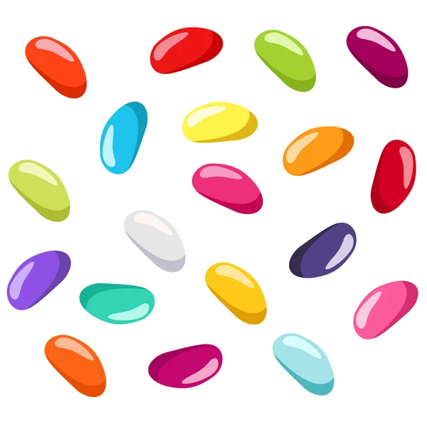 Gelatine di vari colori. Illustrazione vettoriale . — Vettoriale Stock