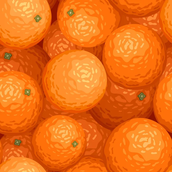 Fondo sin costuras con naranjas. Ilustración vectorial . — Vector de stock