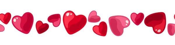 yürekleri yatay sorunsuz geçmiş. vektör çizim.