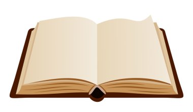 kitap açın. vektör çizim.