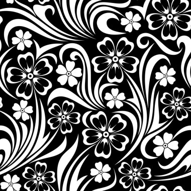 Seamless floral pattern. Vector illustration. clipart