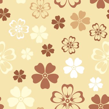 Dikişsiz desen çiçekli. vektör çizim.