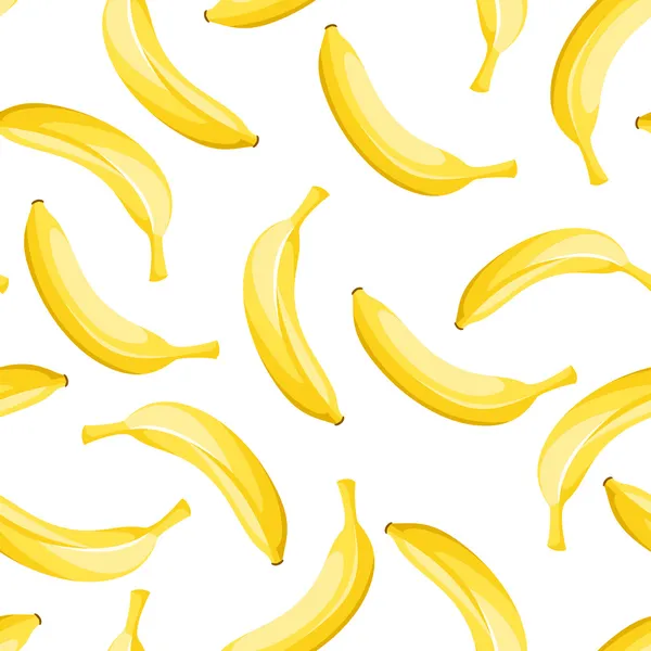 Fundo sem costura com bananas amarelas. Ilustração vetorial . —  Vetores de Stock