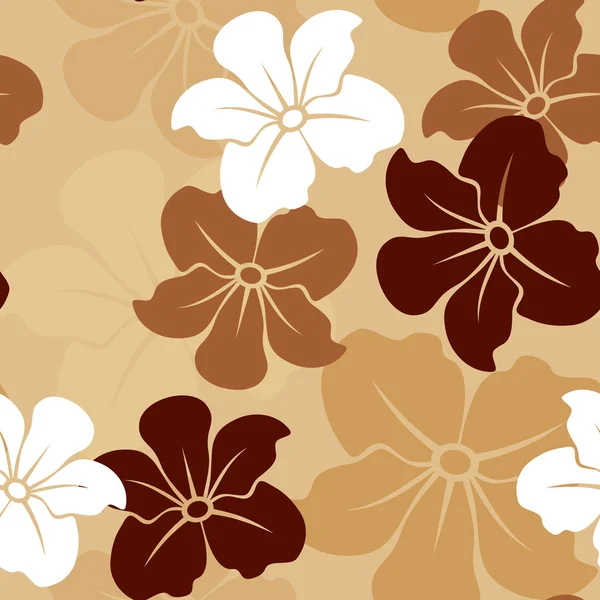 Seamless pattern with flowers. Vector illustration. — Stock Vector