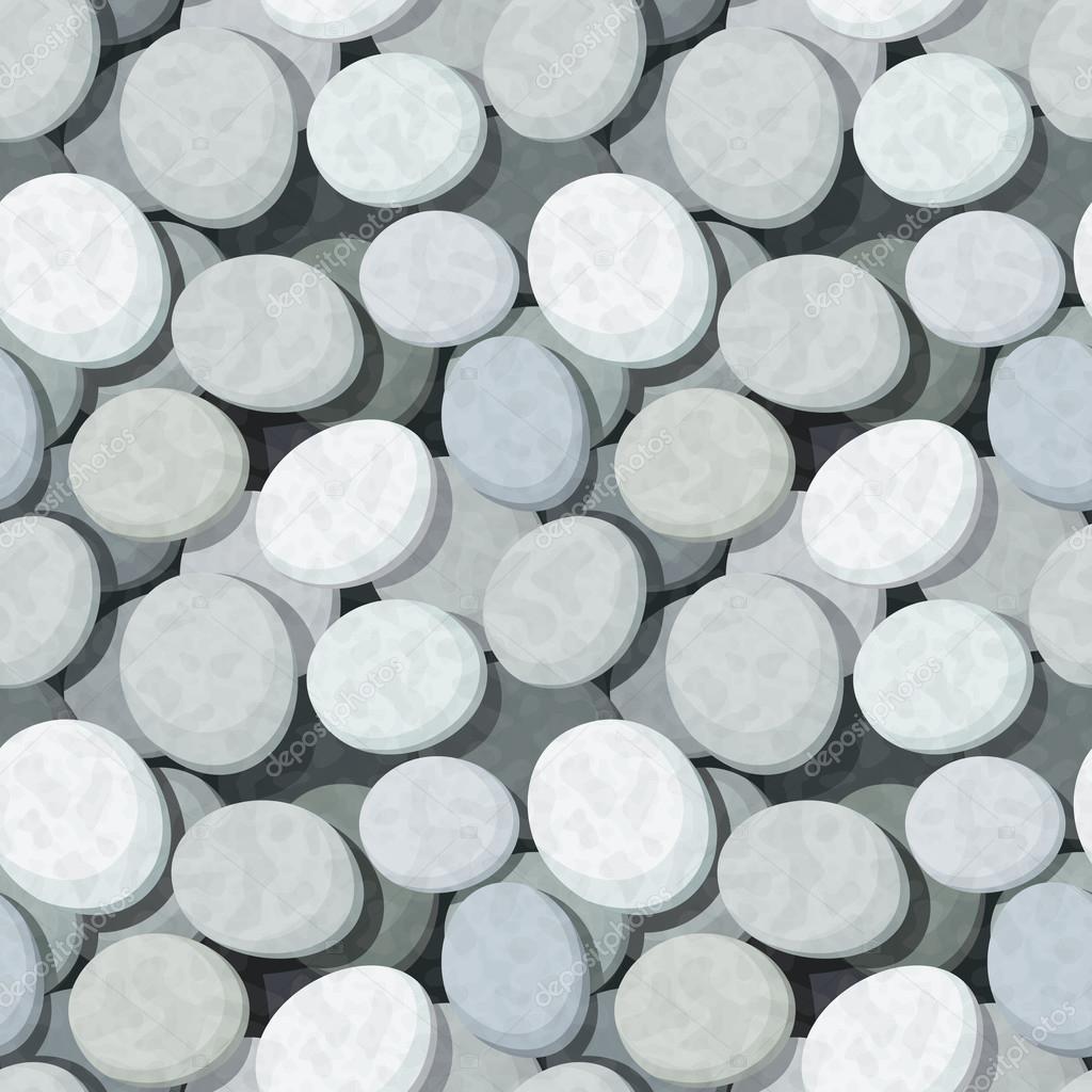 Seamless background with stones. Vector eps-10.