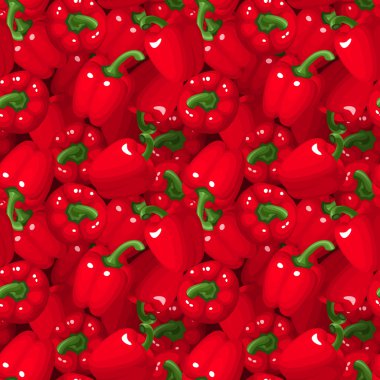 vektör sorunsuz arka plan kırmızı biber ile.