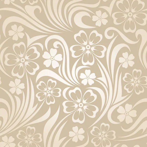 Seamless floral pattern. Vector illustration. — Stock Vector