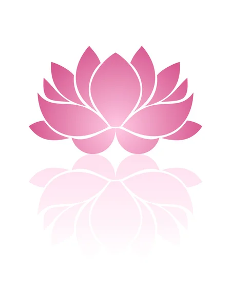 Lotus rose. Illustration vectorielle Eps-10 . — Image vectorielle