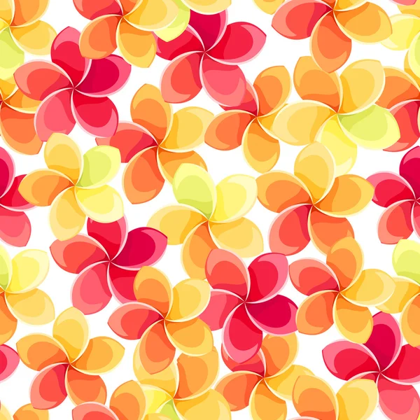 Sömlös bakgrund med färgglada blommor. vektor illustration. — Stock vektor