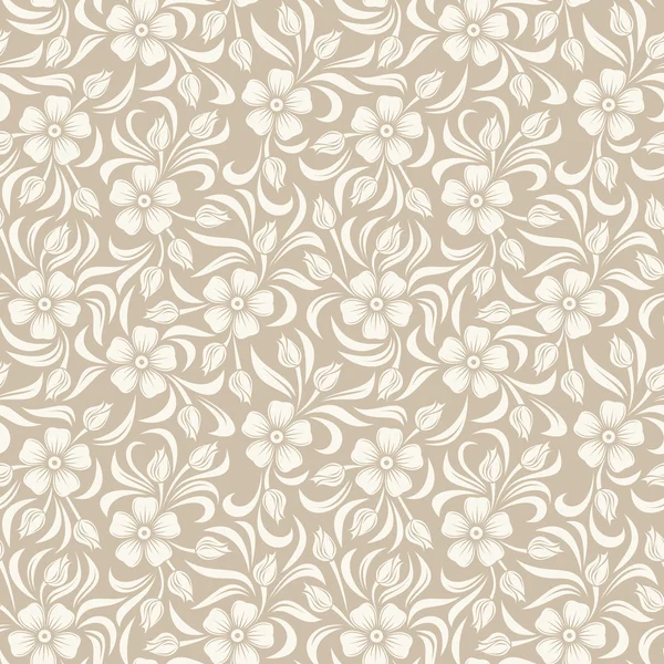 Dikişsiz, vintage, çiçek desenli. vektör çizim.