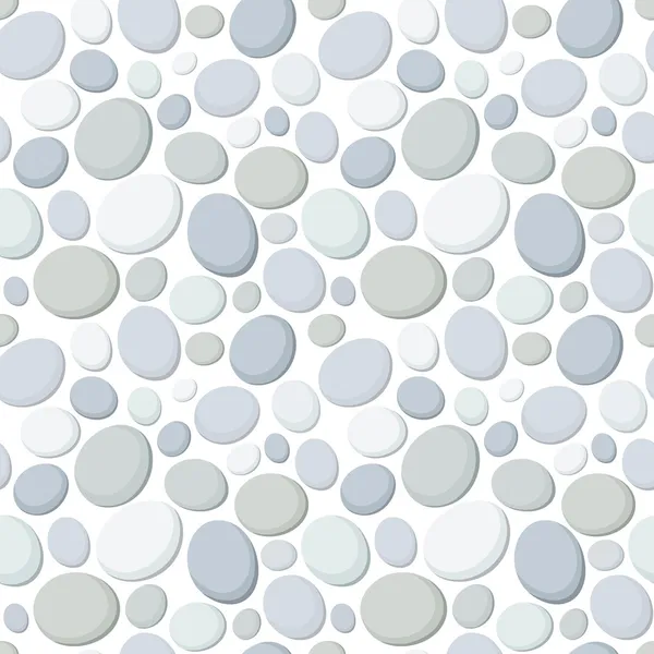 Seamless background with pebbles. Vector illustration. — Stock Vector
