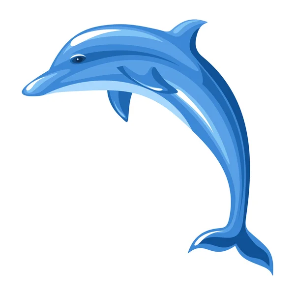 Un dauphin. Illustration vectorielle . — Image vectorielle
