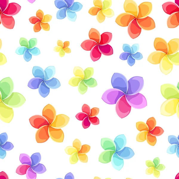 Seamless pattern with colorful flowers. Vector illustration.