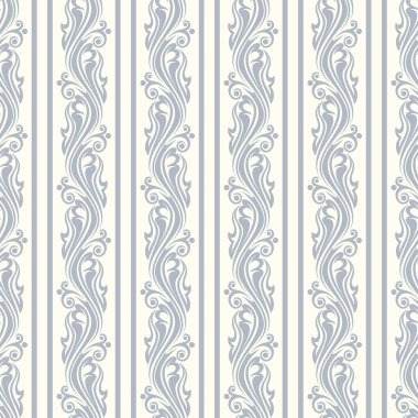 çiçek desenli ve şeritler ile sorunsuz arka plan. vektör çizim.