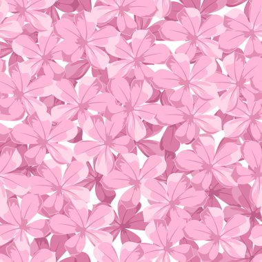 pembe çiçekli sorunsuz geçmiş. vektör çizim.