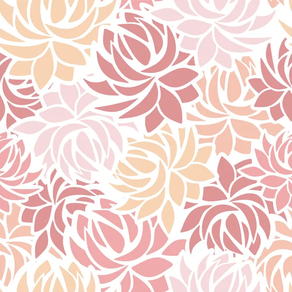 Seamless pattern with dahlia flowers. Vector illustration. — Stock Vector