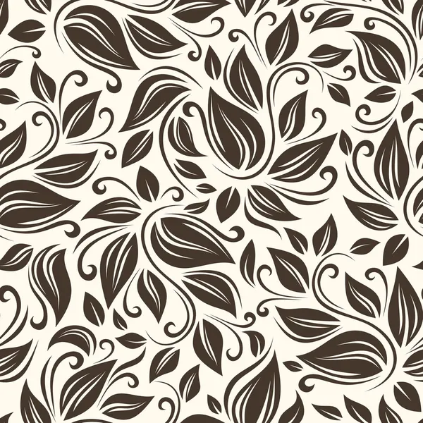 Motif floral sans couture. Illustration vectorielle. — Image vectorielle