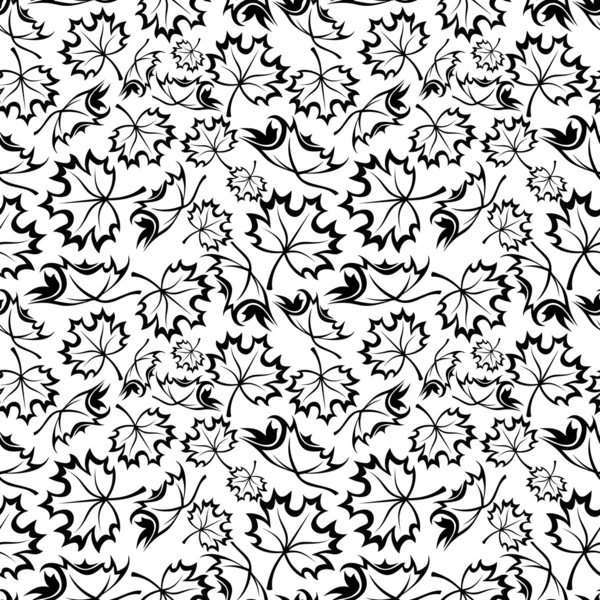 Bezešvé pattern s maple listy. vektorové ilustrace. — Stockový vektor