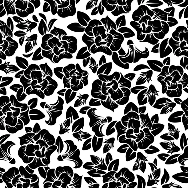 Seamless floral pattern. Vector illustration. — Stock Vector
