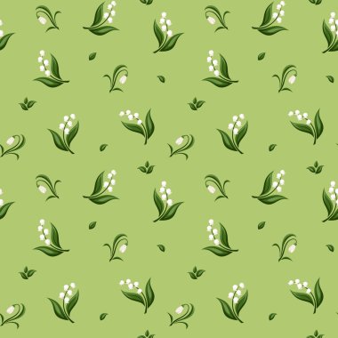 bahar çiçekleri ile Seamless modeli. vektör çizim.