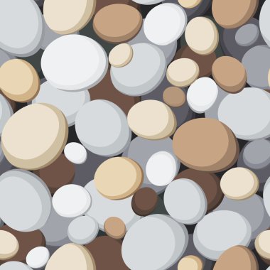 Seamless background with stones. Vector illustration. clipart