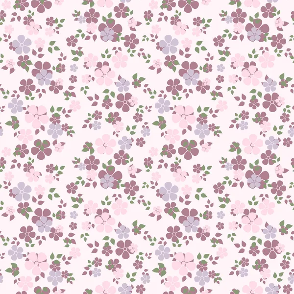 Seamless pattern with flowers. Vector illustration. — Stock Vector